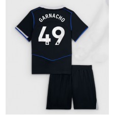 Chelsea Alejandro Garnacho #49 Tredjedraktsett Barn 2025-26 Kortermet (+ korte bukser)